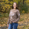 Peace + All Good - Long Sleeved T-Shirt - Espresso